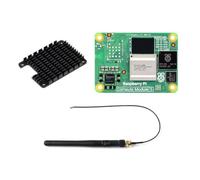 Waveshare Pi Compute Module 5 CM5，Comes with an Official Raspberry Pi CM5002016 (Without Wireless, 2GB RAM, 16GB eMMC Flash), an Antenna Kit and a HEATSINK. (3 Items)