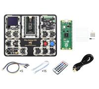 Waveshare Pi-Pico-2-Sensor-Kit, Tiny Fast Microcontroller Board With Flexible Digital Interfaces RP2350 Chip Dual-Core & Dual-Architecture Design 4MB Flash Memory Support C/C++/MicroPython