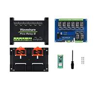 Waveshare Pi Pico Microcontroller Relay Kit, Built-in WiFi, Based on Official RP2040 Dual-core Processor, Includes Pico W Microcontroller Board(with Pre-soldered Header)