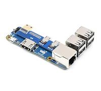Waveshare Pi Zero to Raspberry Pi 3 Model B/B+ Adapter, Onboard 4-CH USB Interface, 100M Ethernet Port and HDMI Port, Alternative for Raspberry Pi 3B/B+, Support Pi Zero and Zero 2W