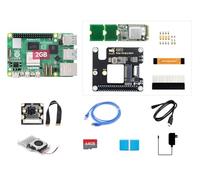 Waveshare PI5-2GB AI Kit B, Compatible with Raspberry Pi 5, Bundle with PI5-2GB, Hailo-8 Acce A, 64GB TF Card, Cooler, Cable and so on (9 Items)