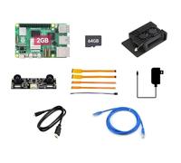 Waveshare PI5-2GB Dual-Camera Kit C, Compatible with Raspberry Pi 5, Bundle with Raspberry Pi 5 2GB, IMX219-83 Stereo Camera, TF Card 64GB, Power Supply and so on (10 Items)