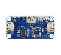 Waveshare PoE Ethernet/USB HUB HAT for Raspberry Pi Zero/Zero W/4B/3B/3B+, 3X USB 2.0 Ports 802.3af-Compliant…