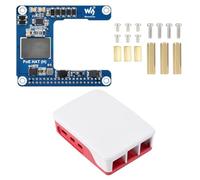 Waveshare Power Over Ethernet HAT (H), Compatible with Raspberry Pi 5 / CM 5, 5V 5A Output, Stable Performance, Supports 802.3af/at, Isolated Switched-Mode Power Supply, PoE HAT, with RPi 5 Case