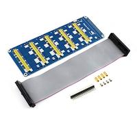 Waveshare Raspberry Pi Stack HAT I/O Expansion Shield with 5 Sets 2x20 Connector Stacks Up to 5 HATs At Once