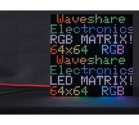 waveshare RGB Full Color LED Matrix Panel 64x64, 4096 RGB LEDs, 2mm Pitch, Adjustable Brightness, Display Text, Colorful Image, Animation,Compatible with Raspberry Pi/Raspberry Pi Pico / ESP32