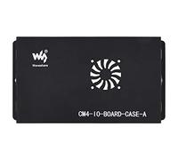 Waveshare Robust and Dust-Proof Metal Box (A) for Official Raspberry Pi Compute Module 4 IO Board with Cooling Fan Support Wall Mount