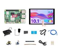 Waveshare RPI5-1GB Display Kit A, Bundle with Raspberry pi 5 1GB, 10.1inch HDMI Display (1280×800 Resolution, 10-Point Touch), Cooler, TF card 64GB and so on