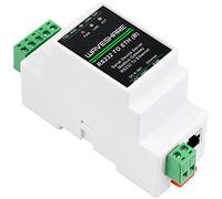 waveshare RS232 to POE RJ45 Ethernet Module, Industrial Rail-Mount RS232 Serial Server with POE Funtion, TCP/IP to Serial, Support Modbus Gateway, Bi-Directional Between RS232 and Ethernet