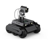 Waveshare UGV Rover Open-Source 6 Wheels 4WD AI Robot,Compatible with Raspberry Pi 4B, Dual Controllers, Comes with Pan-Tilt Module, PI4B-4GB Included