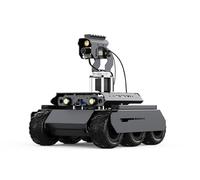 Waveshare UGV Rover Open-Source 6 Wheels 4WD AI Robot,Compatible with Raspberry Pi 5, Dual Controllers, Comes with Pan-Tilt Module, PI5-4GB Included