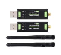 Waveshare USB-TO-LoRa-HF-B(2PCS), XTAL Crystal Oscillator, USB To LoRa Data Transfer Module, Based On SX1262, Suitable For Data Acquisition In Industry And Agriculture