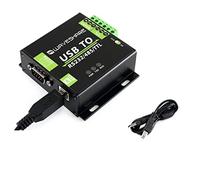 Waveshare USB TO RS232 / RS485 / TTL (UART) Industrial Isolated Converter with Original FT232RL Inside Aluminium Alloy Enclosure Power/ADI Magnetical Isolation,TVS Diode