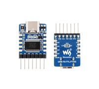 Waveshare USB To UART (TTL) Stable Communication Module with Pinheader(2PCS), Mini Size, Over Current/Voltage Protection, TTL Serial Converter,USB To TTL Converter for Win7/8/8.1/10/11/MacOS/Linux...