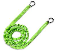 WavesRx AnchorMate Flat Bungee Line | Safely Anchor Your Jet Ski or PWC Near Beach or Sandbar | Stretches from 7' to 14' to Absorb Wake and Surf | Marine Grade Snap Hook and Bag Included