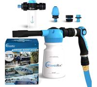WAVESRX Boat & PWC Soap & Engine Flush Mixer Bundle - Wash Spray for Pressure Washer Accessories, Garden Hose & Jetski Cleaning Kits | Dual-Use Foamer Spray Gun | Jet Ski & Boat Cleaning Supplies