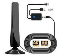 Wavetune TV Antenna, Wave Tune TV Antenna,Suction Cup Plug Play TV Antenna,Amplified HD Digital,Indoor TV Aerial for Smart TV with Signal Booster,Digital TV Antenna indoor with strong signal (1)