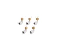 Wavin Bent Tap Connector 15mm 90° Brass Insert 1-Part HD27/15W Pack of 5