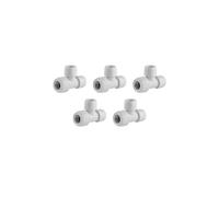 Wavin Branch Reduced Tee 28mm 90° Polybutylene Insert T-Piece HD13/28W Pack of 5