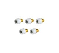 Wavin Brass Adaptor 22mm HX29/22W Polybutylene Outer 40mm 0° 2-Part Pack of 5