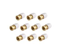 Wavin Brass Adaptor 28mm HX28/28W Polybutylene Outer 50mm 0° 2-Part Pack of 10
