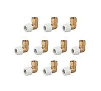 Wavin Brass Female Threaded Elbow 22mm HE5/22W Polybutylene 2-Part Pack of 10