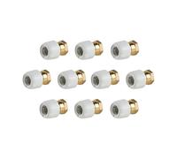 Wavin Brass Plastic Female Adaptor Socket 28mm HE28/28W 0° 2-Part Pack of 10