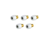 Wavin Brass Plastic Male Adaptor Socket 22mm HE29/22W 0° 2-Part Pack of 5