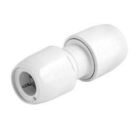Wavin Hd1/15W Hep2O Straight Connector Pb White 15mm