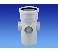 Wavin OSMA 110mm Soil 4S589 S/S Bossed Pipe - Plain Grey