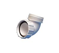 Wavin Osma 40mm (1 1/2") HepVO knuckle adaptor. HepV0 CV11 WH CV11WH