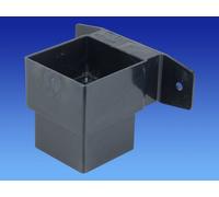 Wavin OSMA 4T824 Black Pipe Connector and Bracket Stand-Off 61mm Square downpipe