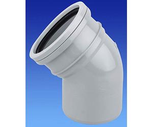 Wavin OSMA Ring Seal OSMASOIL 3S163 Grey 82MM S/S Bend 45 DEG