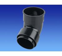 Wavin OSMA Roundline Downpipe Offset Bend (Socket) Black 0T025b