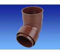 Wavin OSMA Roundline Downpipe Offset Bend (Socket) Brown 0T025n