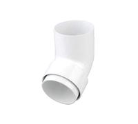 Wavin OSMA Roundline Downpipe Offset Bend (Spigot) White 0T026w