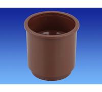 Wavin OSMA Roundline Downpipe Pipe Connector Brown 0T024n