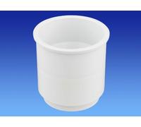 Wavin OSMA Roundline Downpipe Pipe Connector White 0T024w