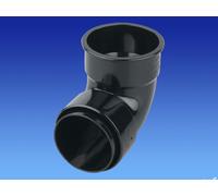 Wavin OSMA Roundline Pipe Bend 87.5 deg Black 0T161b