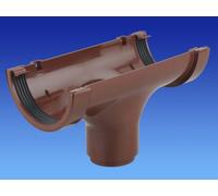 Wavin OSMA Roundline Running Outlet Straight 112mm Brown 0T624n