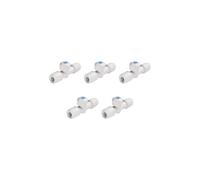 Wavin Shut Off Valve 15mm White Polybutylene Hep2O HX37/15 Pack of 5