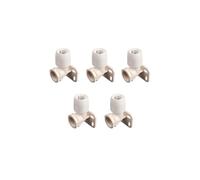 Wavin Wall Plate Elbow 15mm HX6/15W Polybutylene Outer 15mm 90° 2-Part Pack of 5
