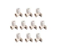 Wavin Wall Plate Elbow 22mm HX6/22W Polybutylene Outer 19mm 90° Pack of 10
