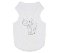 'Waving Asian Elephant' Pet Dog/Cat T-Shirt (PT00127494)