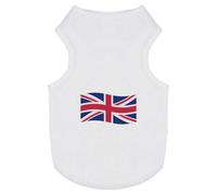 'Waving British Union Jack Flag' Pet Dog/Cat T-Shirt (PT00120671)