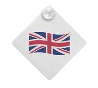'Waving British Union Jack Flag' Suction Cup Car Window Sign (CG00021669)