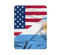 Waving Flag of Argentina And U.S.A 1 PCS Car Air Freshener Hanging Aromatherapy Tablets Automotive Ornament for Auto Room Bathroom Bedside Square