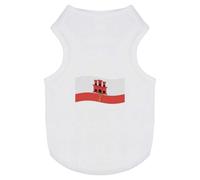 'Waving Gibraltar Flag' Pet Dog/Cat T-Shirt (PT00121301)
