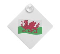 'Waving Welsh Flag' Suction Cup Car Window Sign (CG00021626)