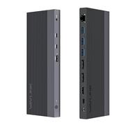 WAVLINK 12-IN-1 USB-C Docking Station, 100W Power Delivery, 2DP+HDMI, 4 USB-A, 2 10Gps USB-C Gigabit Ethernet, Triple Display Laptop Dock